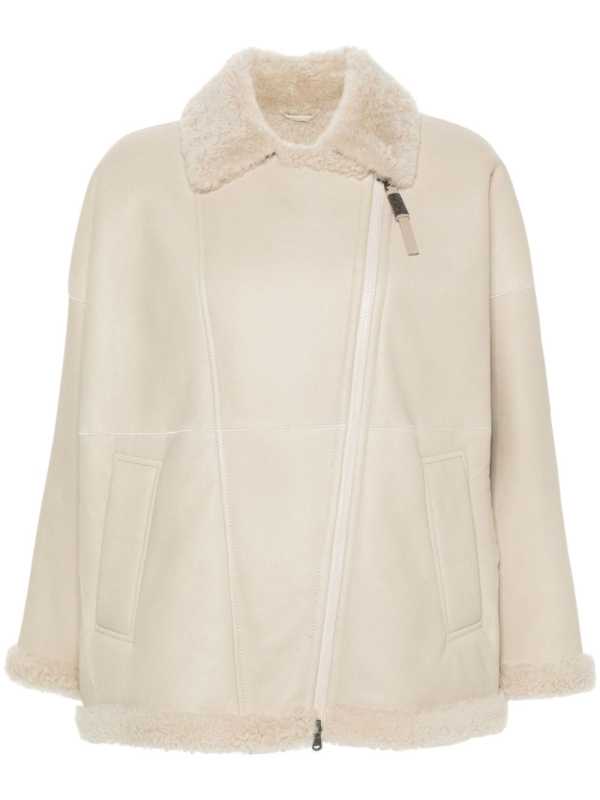 shearling biker jacket