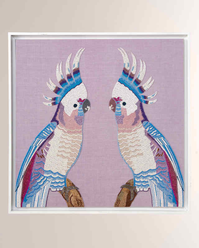 Parrots Beaded Wall Art