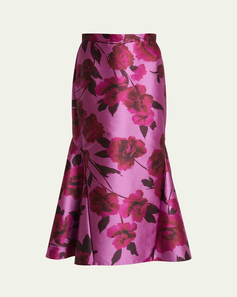 Fit & Flare Floral Pencil Skirt