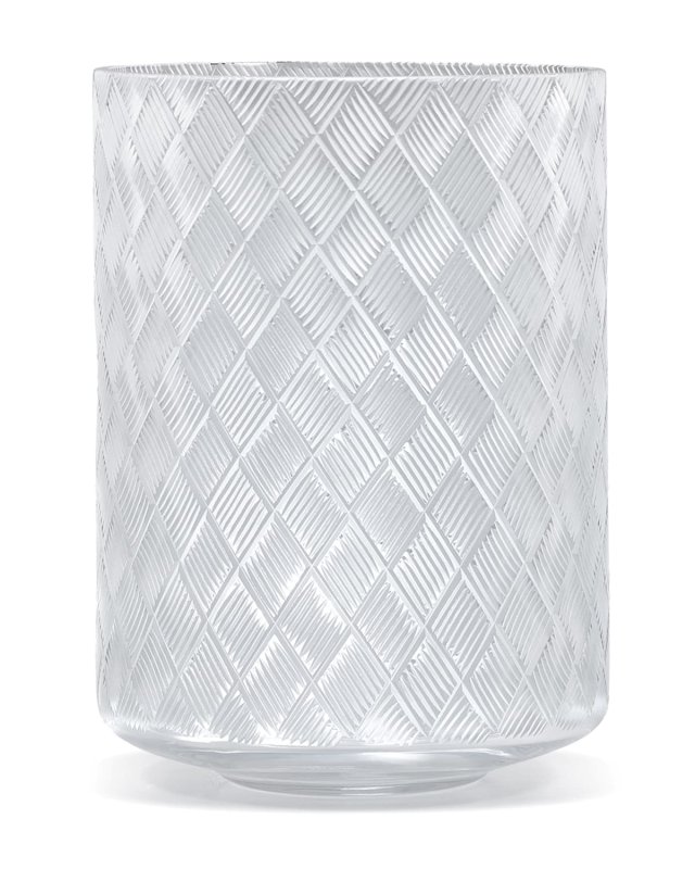 Basket Weave Wastebasket