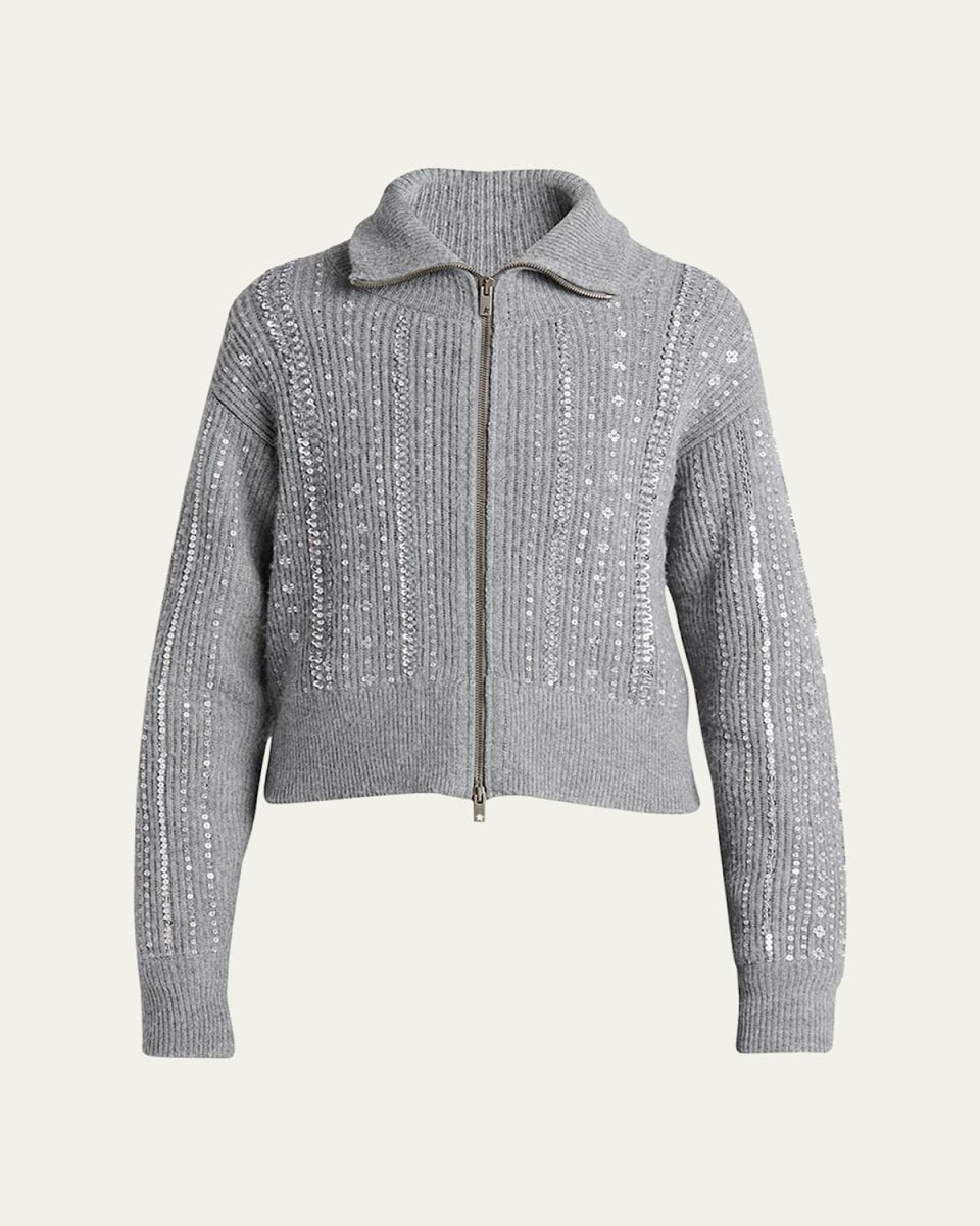Journey Sequined Full Zip Sweat