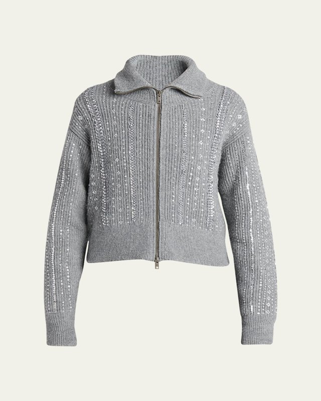 Journey Sequined Full Zip Sweat