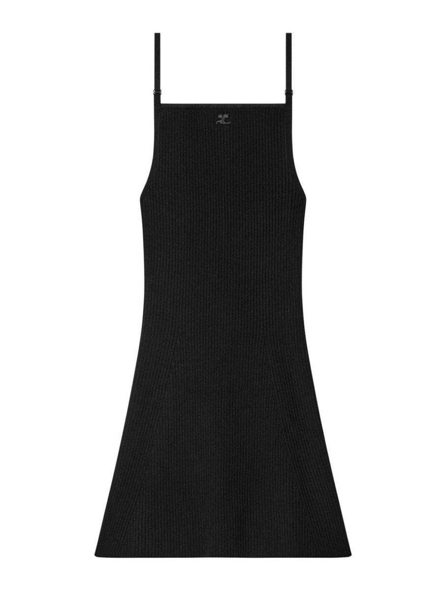 Courreges Robe Courte - Noir
