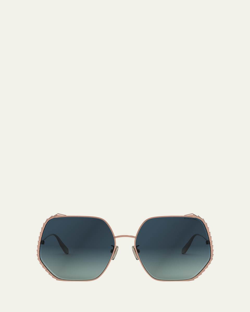 Serpenti Geometric Sunglasses