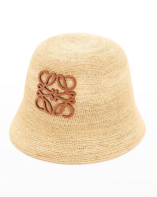 Anagram Raffia Bucket Hat