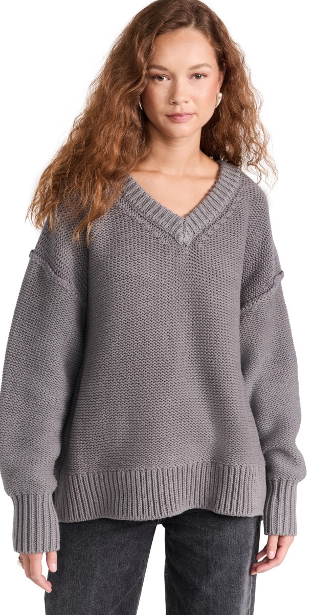 Free People Alli V Neck Titan