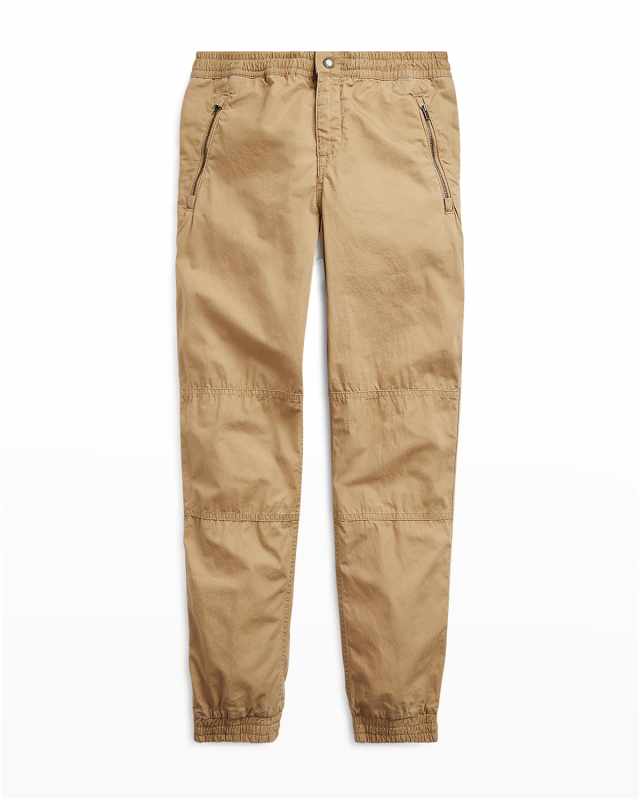Boy's Poplin Jogger Pants, Size S-L