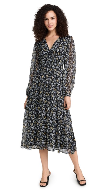 MINKPINK Taylee Midi Dress Midnight Ditsy