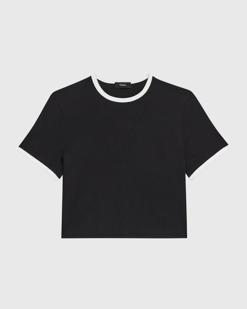 Short-Sleeve Organic Cotton Ringer T-Shirt