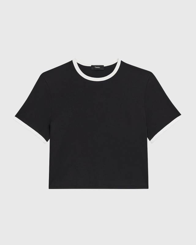 Short-Sleeve Organic Cotton Ringer T-Shirt