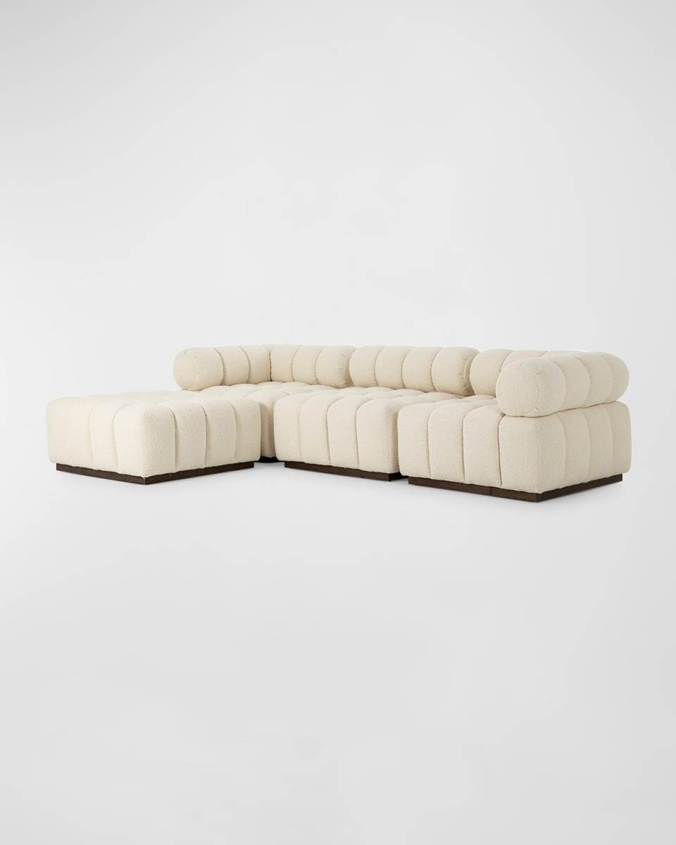 Roma 3-Piece Sectional with Ottoman