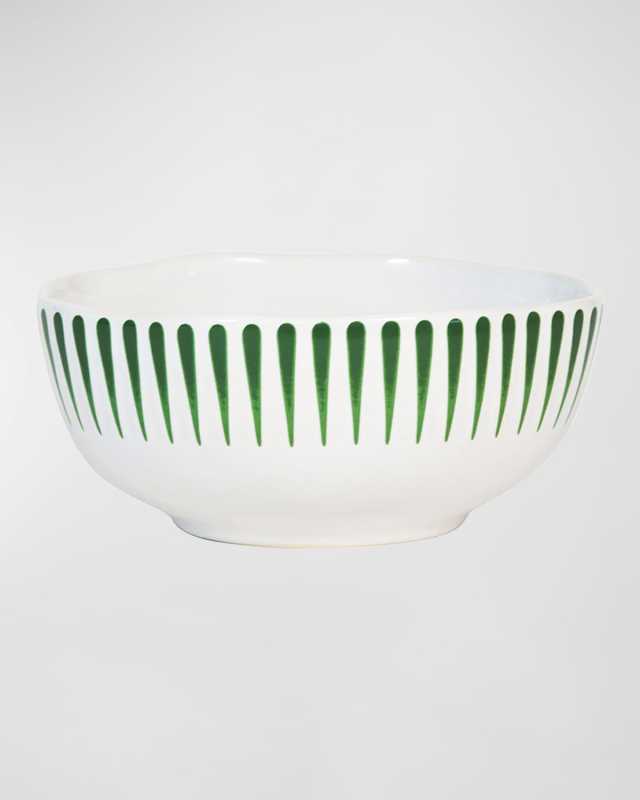 Sitio Stripe Basil Cereal/Ice Cream Bowl