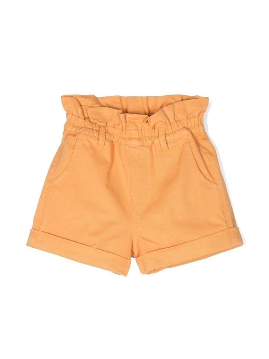 paperbag-waist cotton short