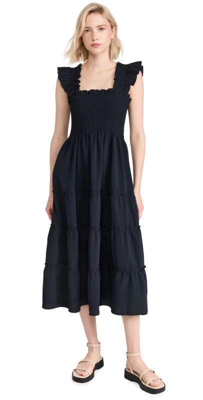 Hill House Home The Ellie Crepe Nap Dress Black