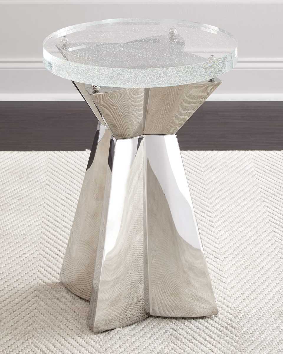 Anika Round Chairside Table