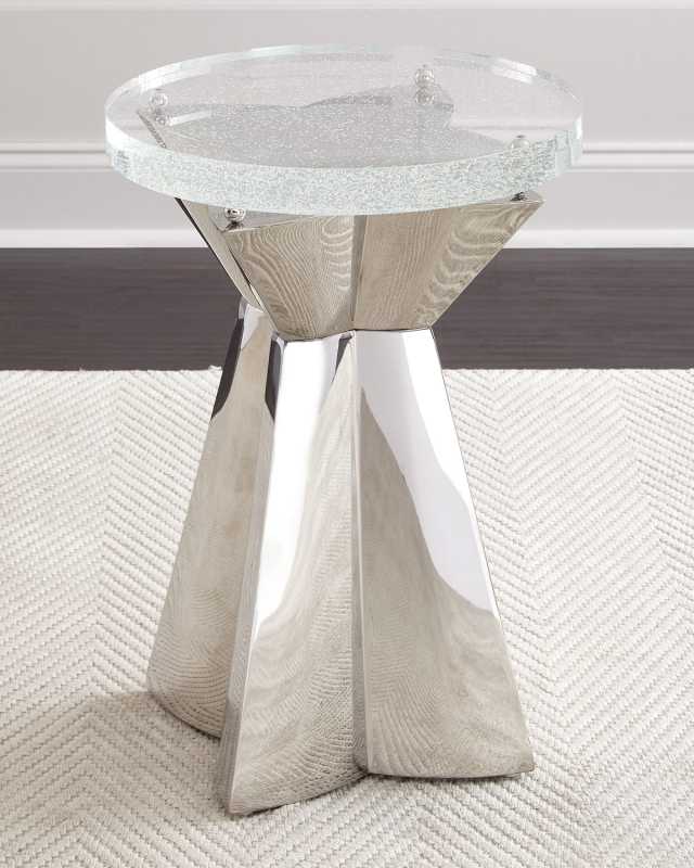 Anika Round Chairside Table