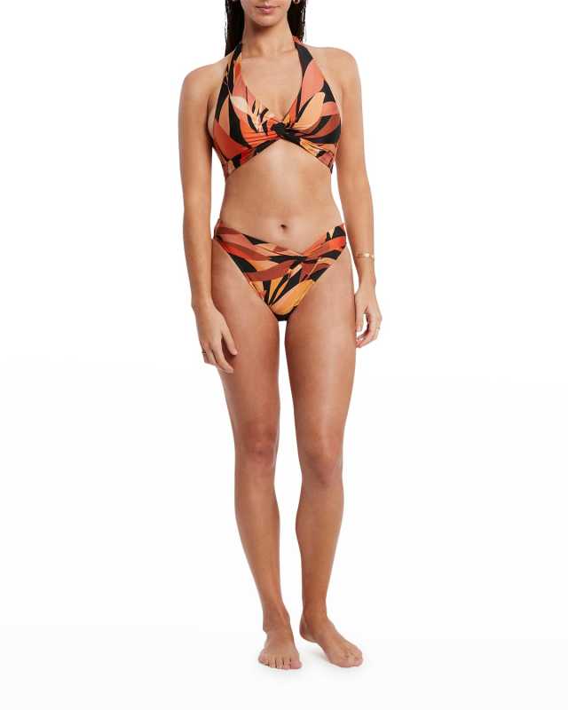 Solari Twist-Front Bikini Bottoms