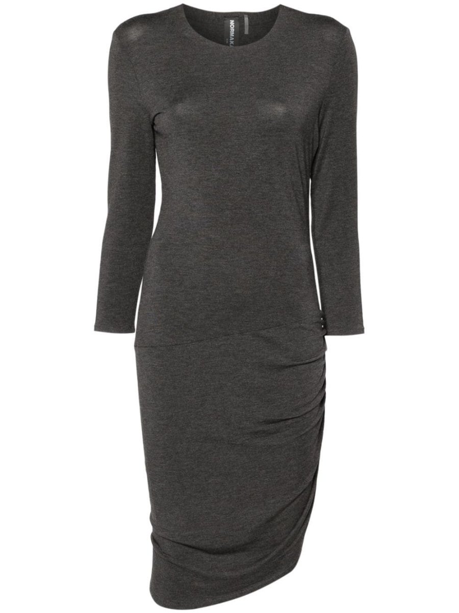 ruched asymmetric minidress