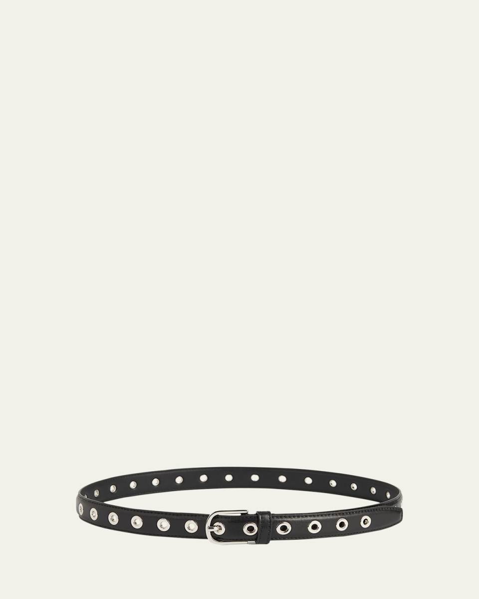Eyelet Leather Belt