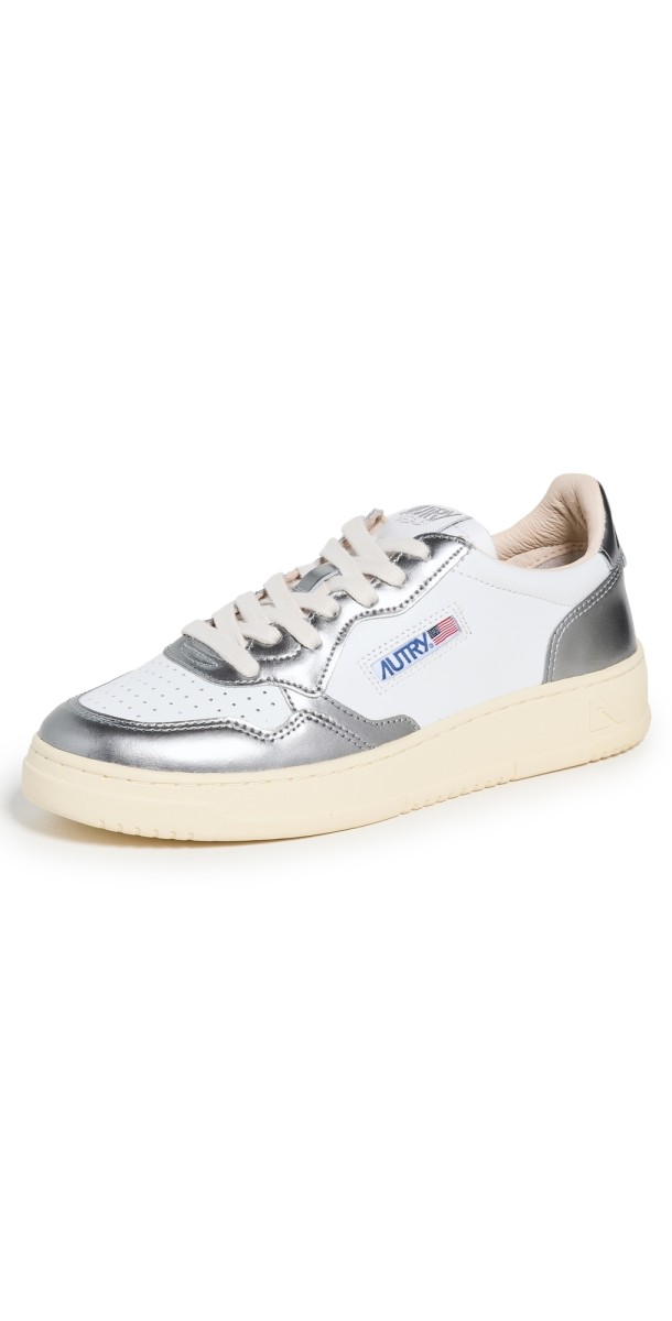 Autry Medalist Low Sneakers WHT/STEEL