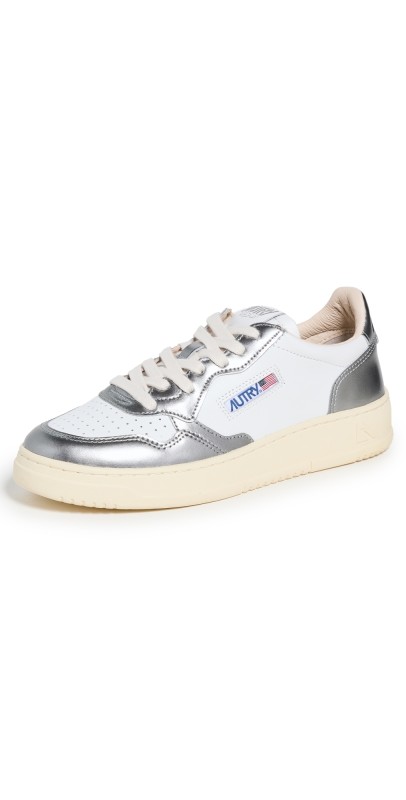 Autry Medalist Low Sneakers WHT/STEEL