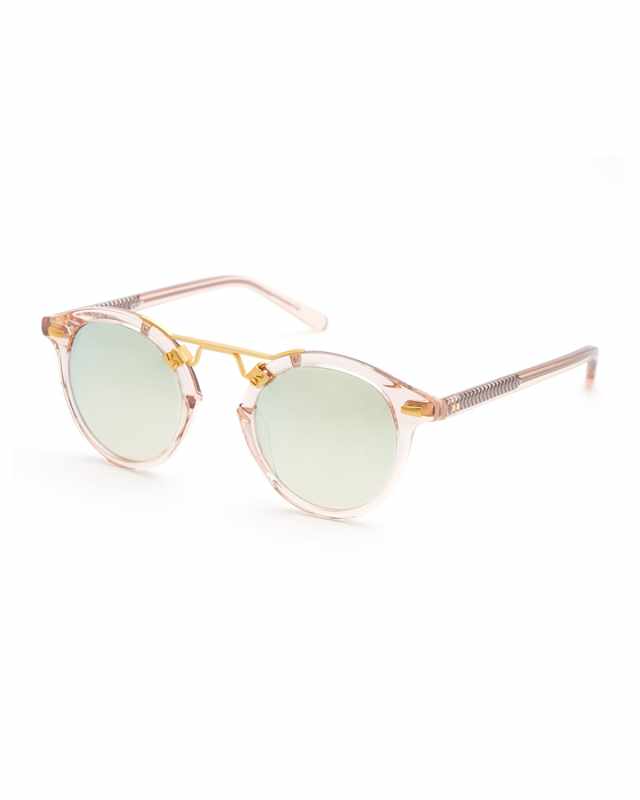 St. Louis Round Sunglasses, Petal 24K