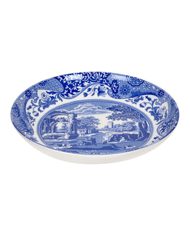 Blue Italian Pasta Bowls, Set of 4