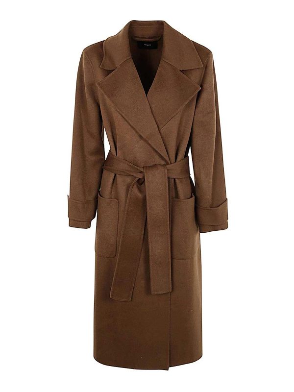 Joseph Manteau Court - Marron
