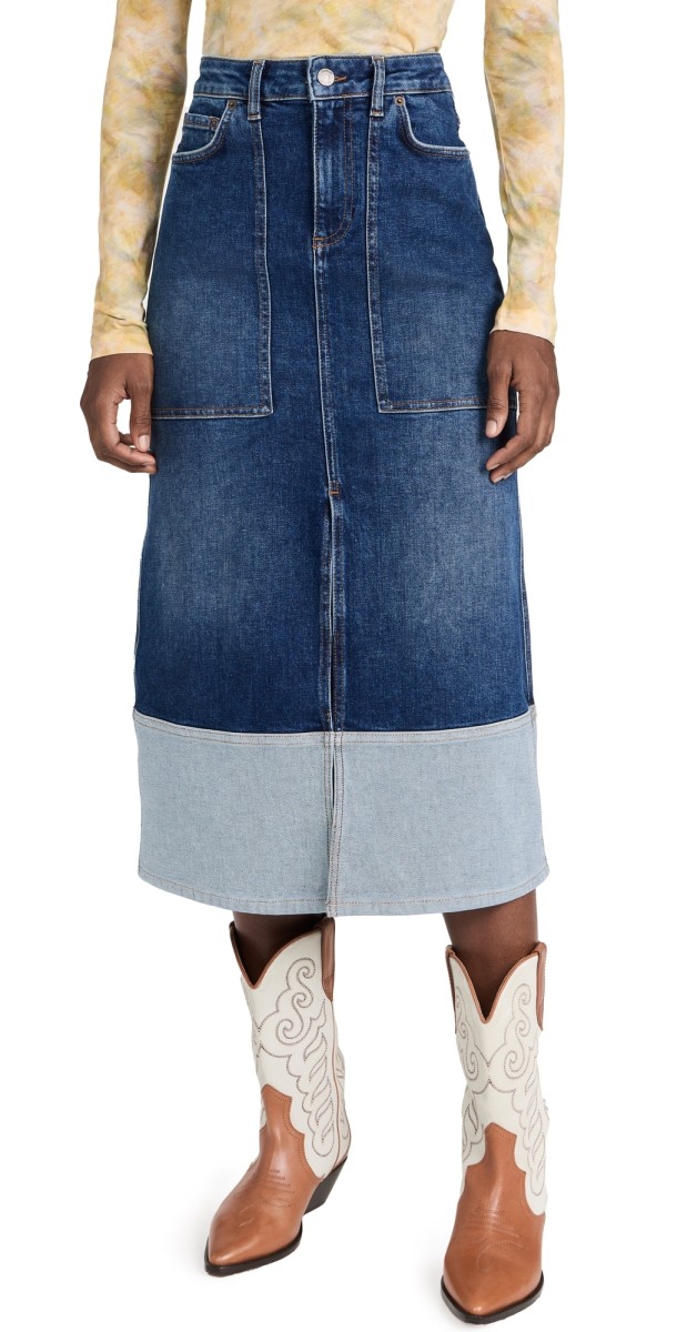 ba & sh Vicky Skirt Blue Jeans