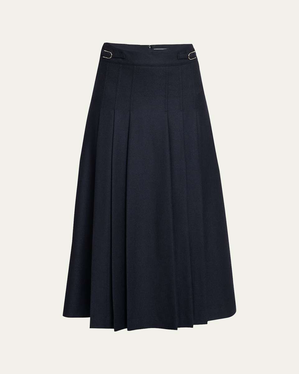 Wesley Midi Pleated Skirt