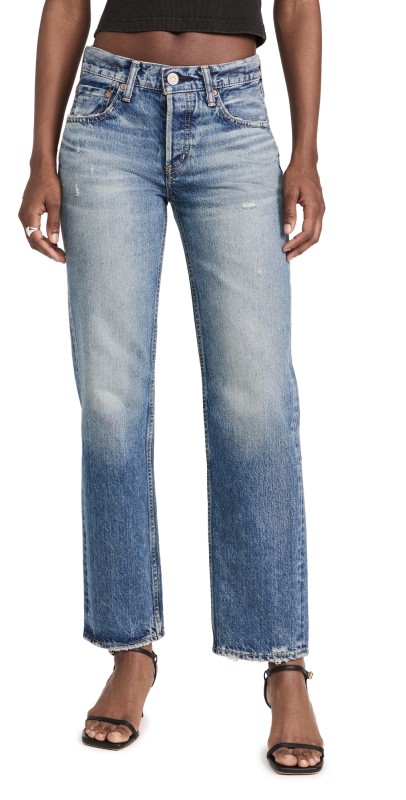 MOUSSY VINTAGE Trigg Straight Jeans Blue