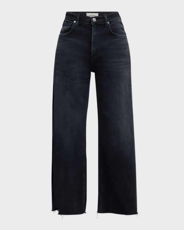 Lyra Wide-Leg Cropped Jeans