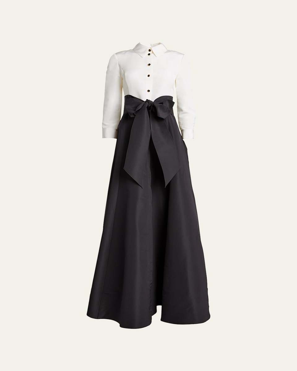 Icon Two-Tone Trench Gown