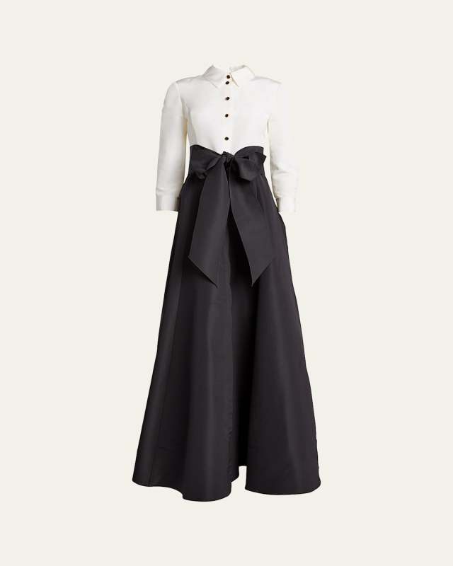 Icon Two-Tone Trench Gown