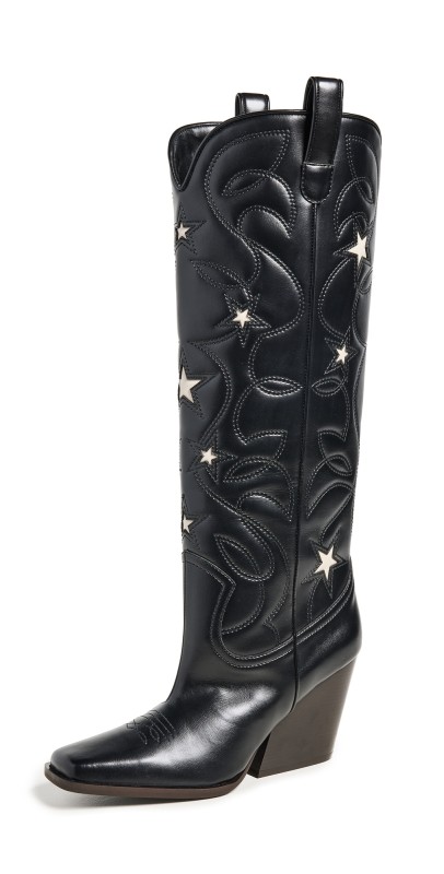 Stella McCartney Cowboy Cloudy Alter Mat Boots Black/Stone