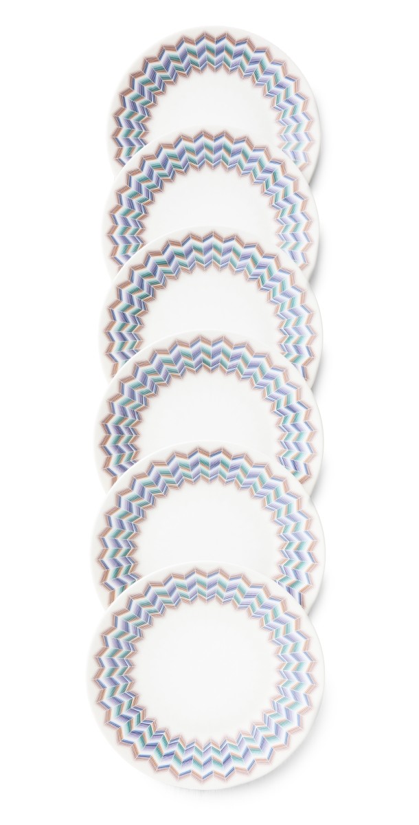 Missoni Dessert Plate Set Blu