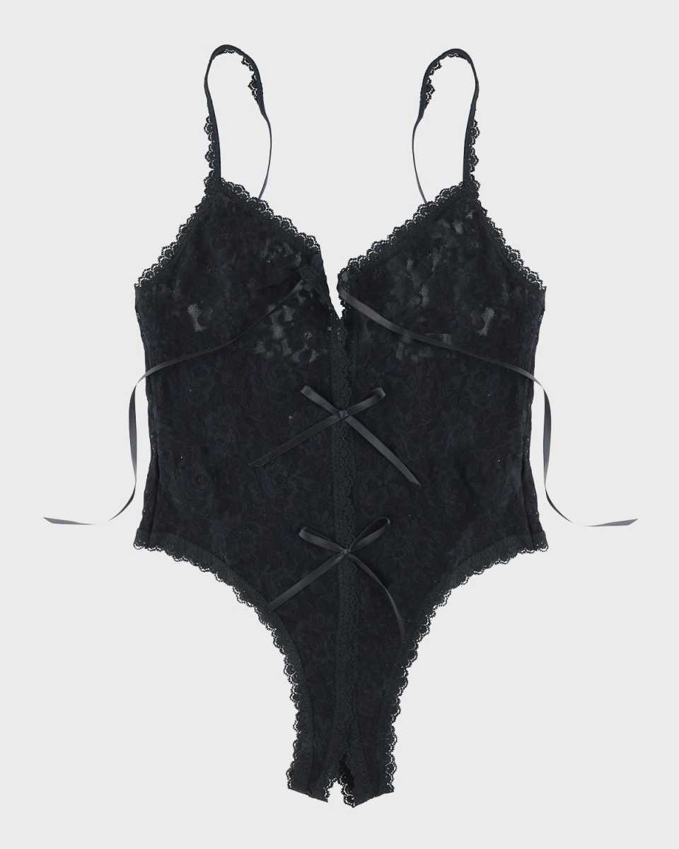 Signature Lace Tie-Front Teddy