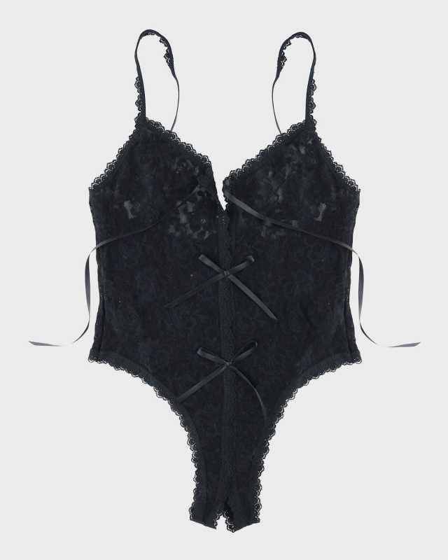 Signature Lace Tie-Front Teddy