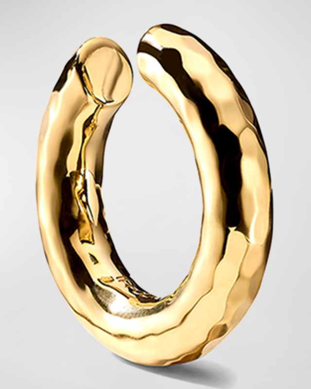 Hammered Ear Cuff in 18K Gold