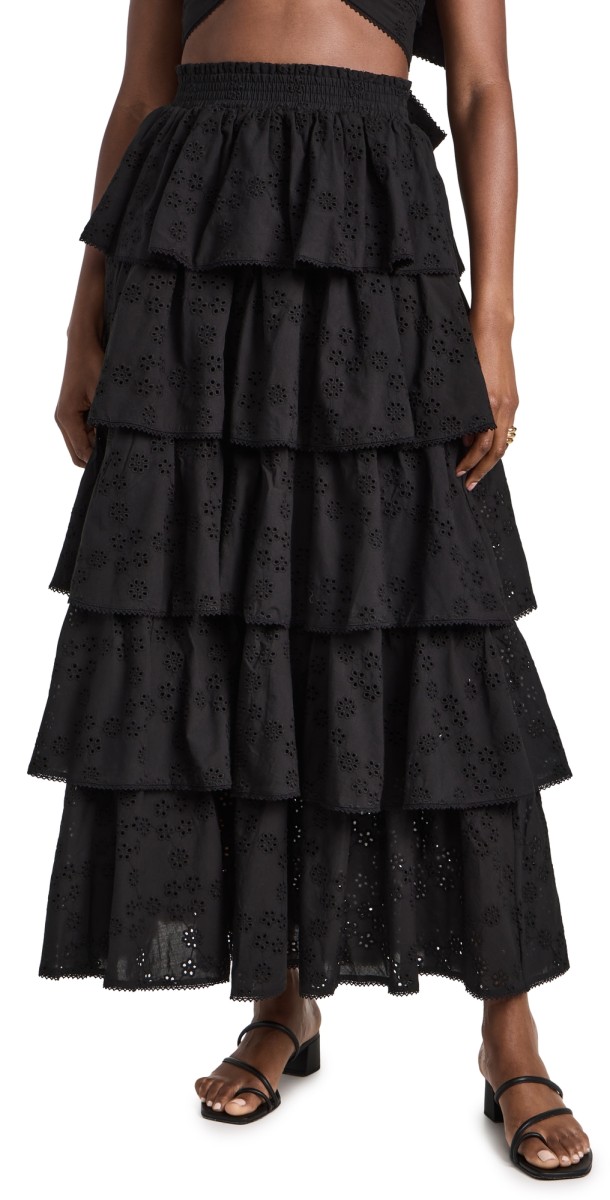 Hill House Home The Eyelet Noemiekirt Black
