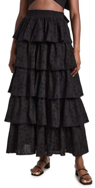 Hill House Home The Eyelet Noemiekirt Black