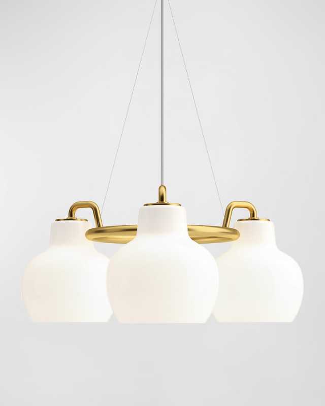 VL Ring Crown 3-Light Chandelier, 9"