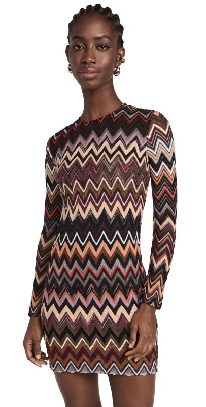 Missoni Short Dress MULTI BROWN SHADES