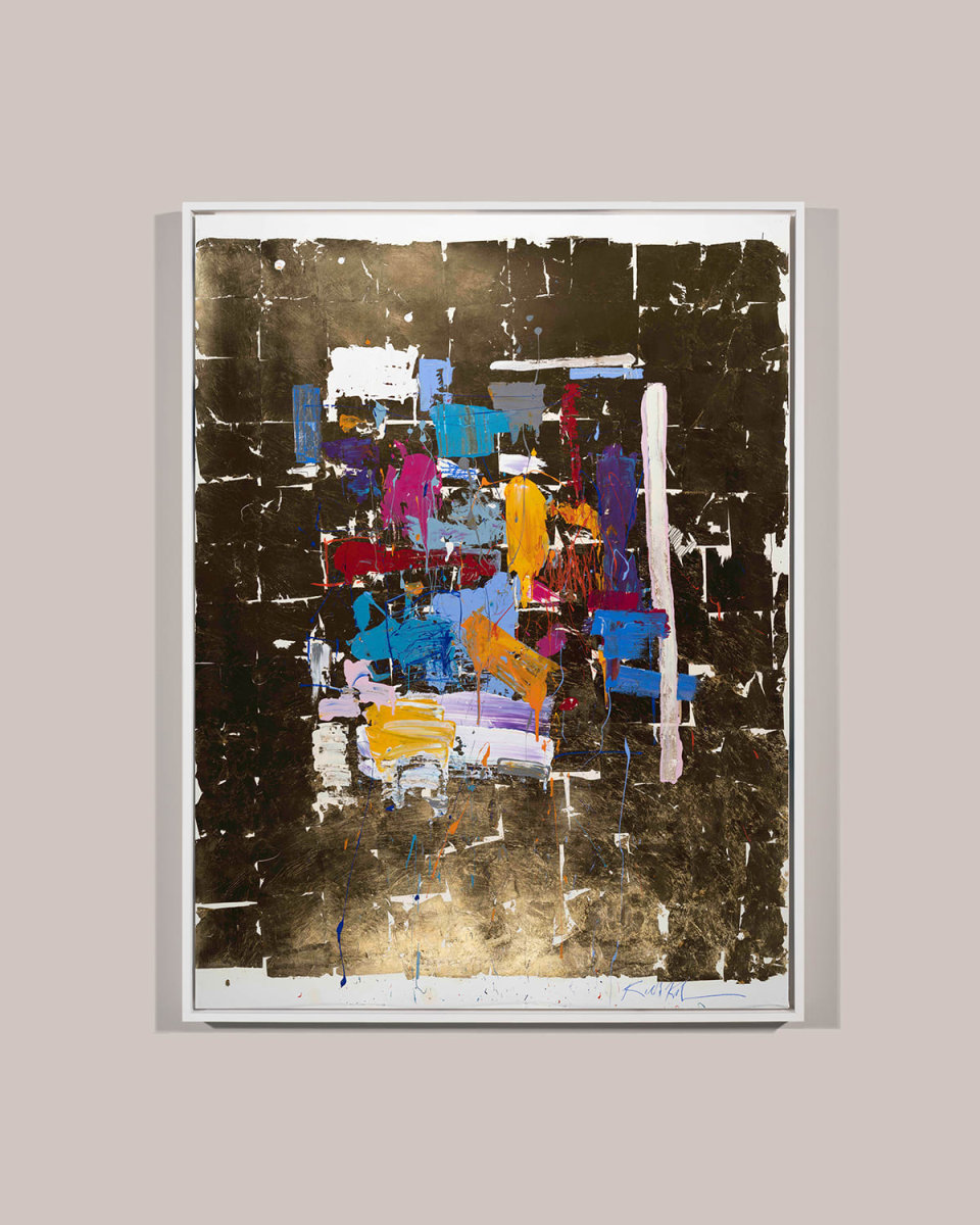 "Abstract On Gold" Giclee by Robert Robinson
