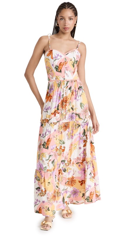 Agua Bendita Suzie Maxi Dress Multicolor