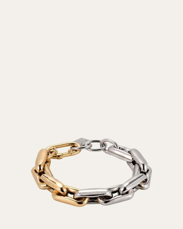Lauren 14K Yellow & White Gold Medium Links Bracelet