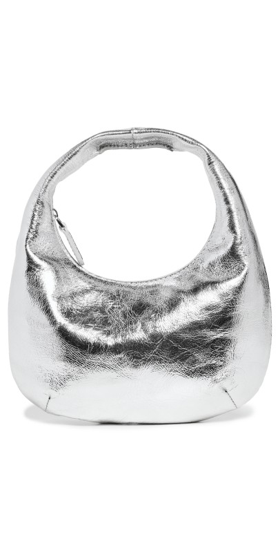 Madewell Micro Hobo Bag Bright Silver