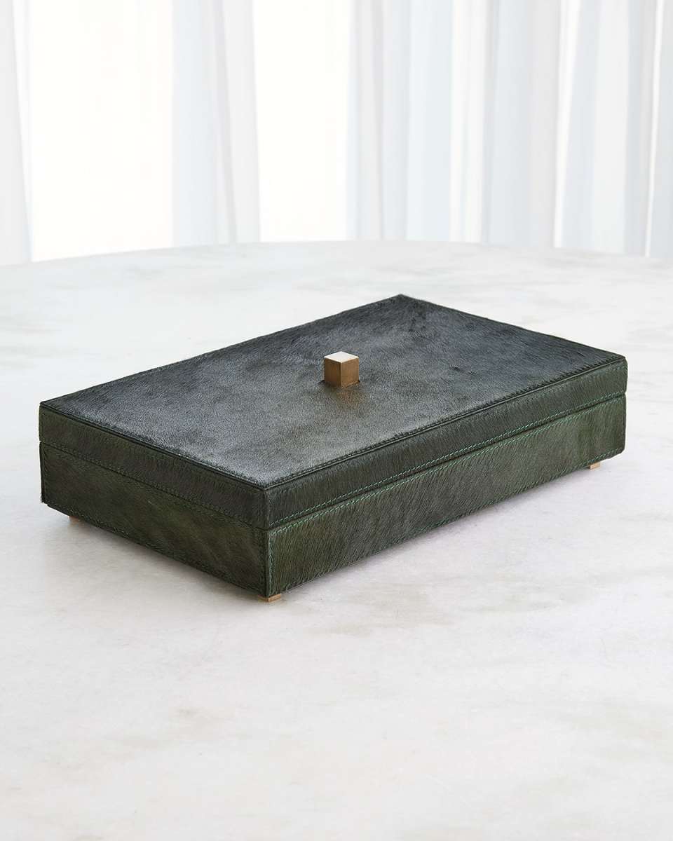Posh Hair-On-Hide Box, 16"