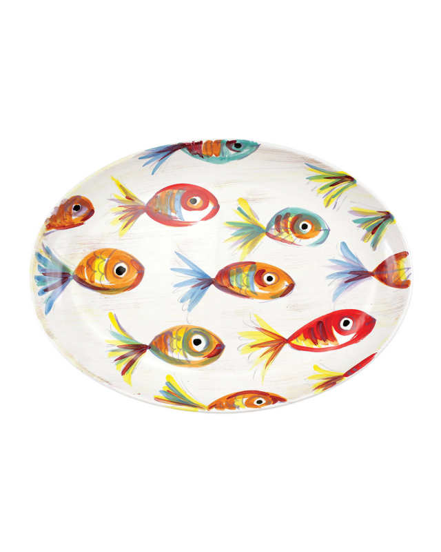 Pesci Colorati Oval Platter