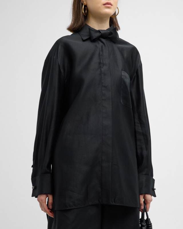 Marea Bow-Tie Collared Shirt